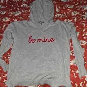 Marled Reunited Woman Be Mine Hoodie Sweater Feminine Valentine’s Day Size Large